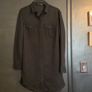 Black Obey shirt dress